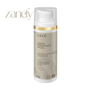 Creme Hidratante Facial Zanely com Nano Ácido Hialurônico, Niacinamida e Prebióticos – 30g