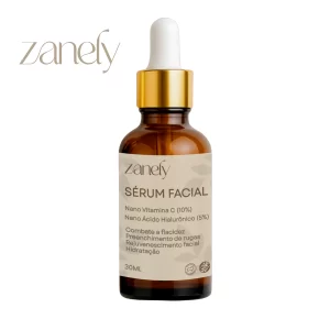 Sérum Facial Zanely com Nano Vitamina C 10% e Nano Ácido Hialurônico 5% – 30ml